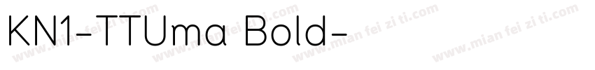 KN1-TTUma Bold字体转换